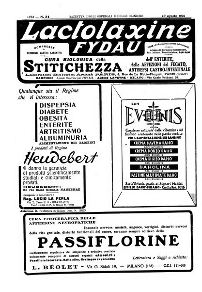 Gazzetta degli ospedali e delle cliniche