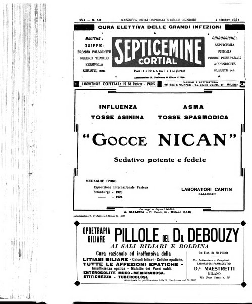 Gazzetta degli ospedali e delle cliniche