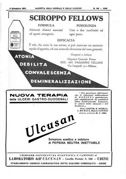 Gazzetta degli ospedali e delle cliniche