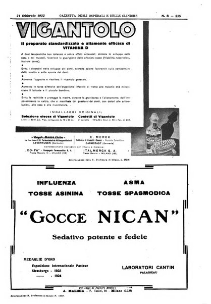 Gazzetta degli ospedali e delle cliniche