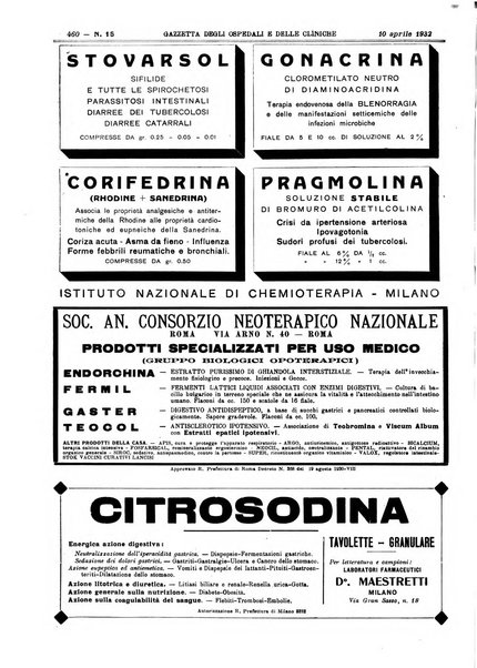 Gazzetta degli ospedali e delle cliniche