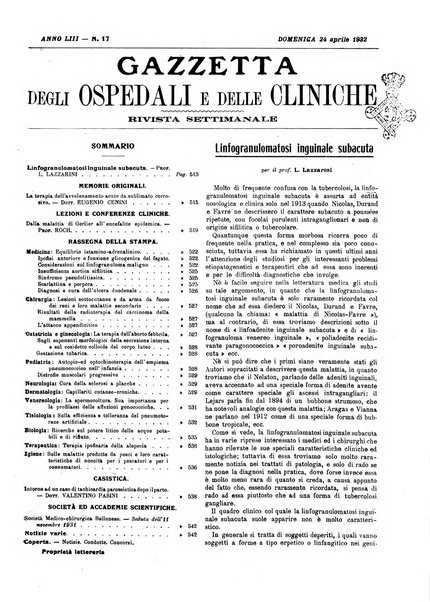 Gazzetta degli ospedali e delle cliniche