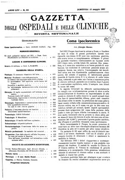 Gazzetta degli ospedali e delle cliniche