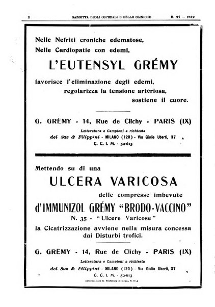 Gazzetta degli ospedali e delle cliniche