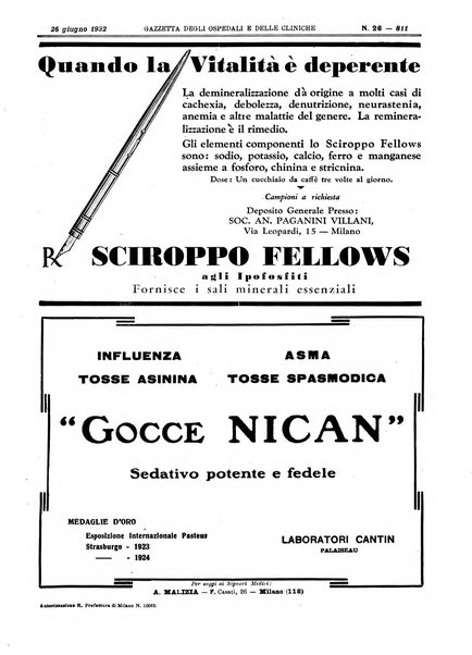 Gazzetta degli ospedali e delle cliniche