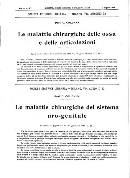 Gazzetta degli ospedali e delle cliniche