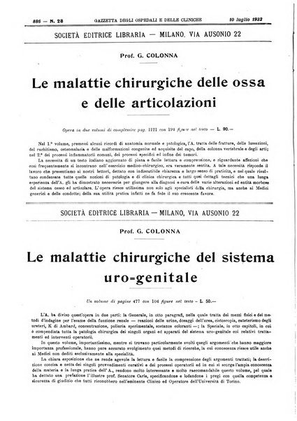 Gazzetta degli ospedali e delle cliniche