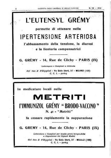 Gazzetta degli ospedali e delle cliniche