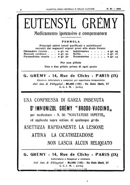 Gazzetta degli ospedali e delle cliniche