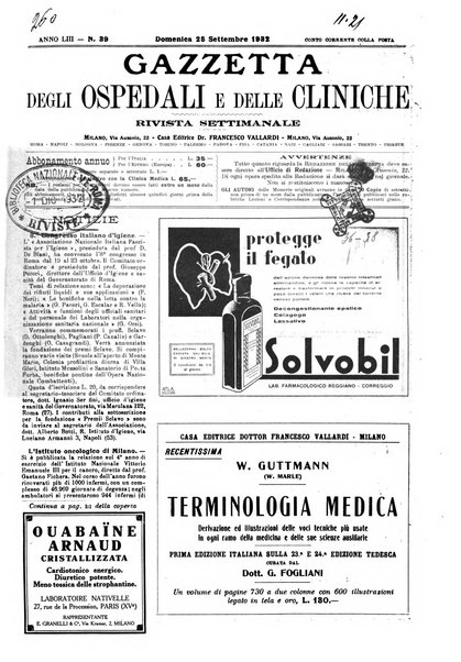 Gazzetta degli ospedali e delle cliniche