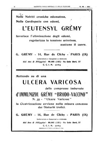 Gazzetta degli ospedali e delle cliniche