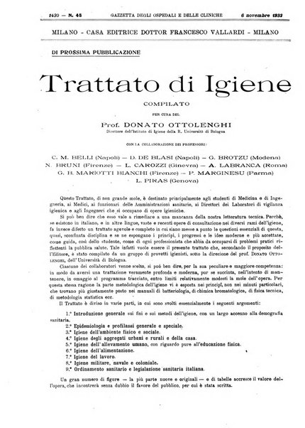 Gazzetta degli ospedali e delle cliniche