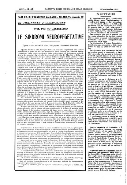 Gazzetta degli ospedali e delle cliniche