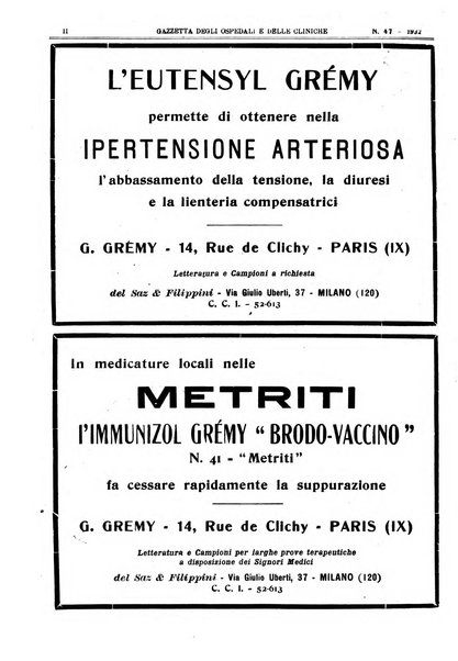 Gazzetta degli ospedali e delle cliniche