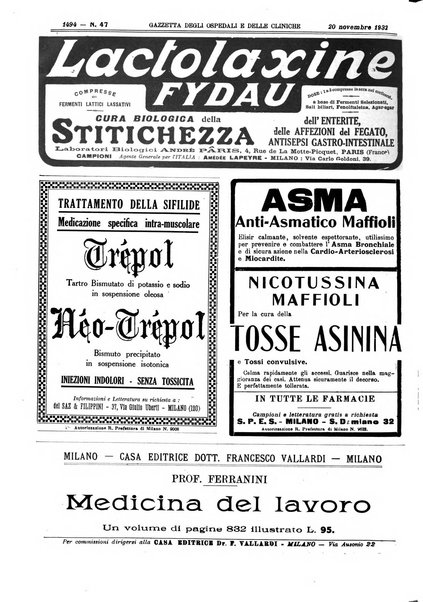 Gazzetta degli ospedali e delle cliniche