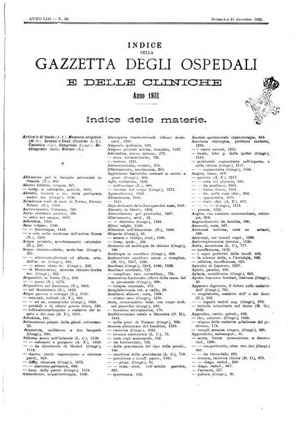 Gazzetta degli ospedali e delle cliniche