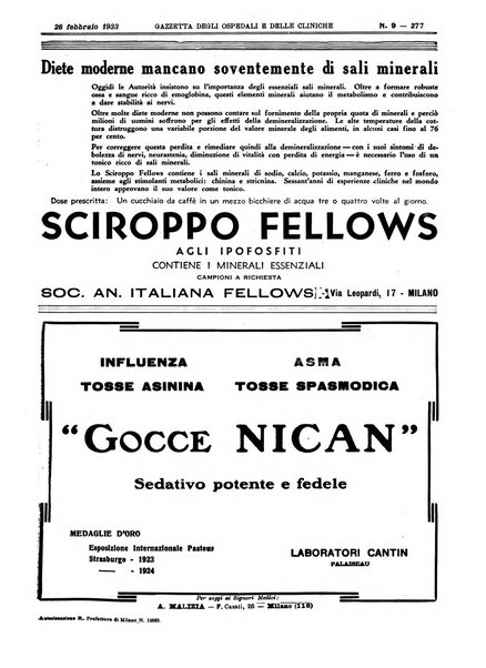 Gazzetta degli ospedali e delle cliniche