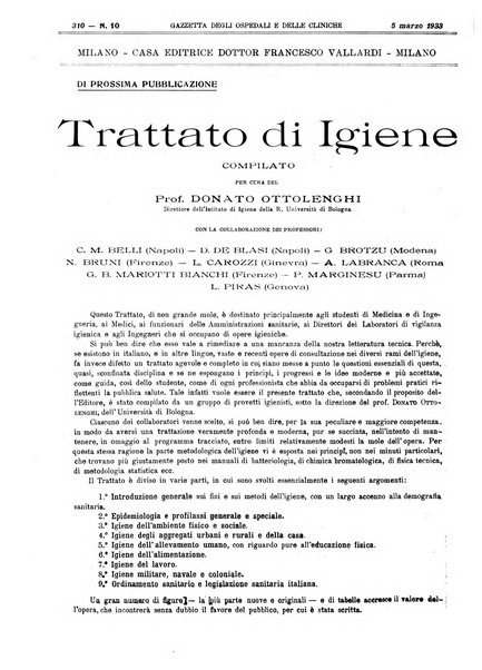 Gazzetta degli ospedali e delle cliniche