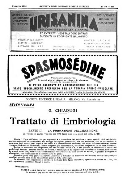 Gazzetta degli ospedali e delle cliniche