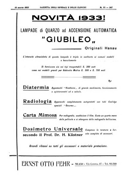 Gazzetta degli ospedali e delle cliniche