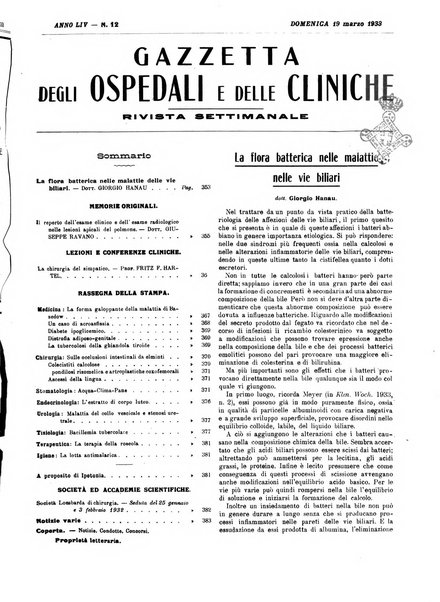 Gazzetta degli ospedali e delle cliniche