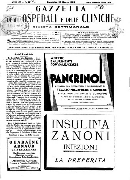 Gazzetta degli ospedali e delle cliniche