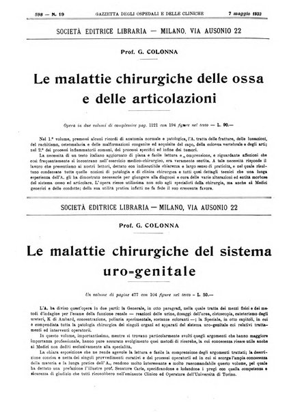 Gazzetta degli ospedali e delle cliniche