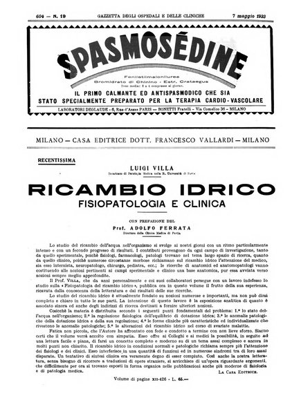 Gazzetta degli ospedali e delle cliniche