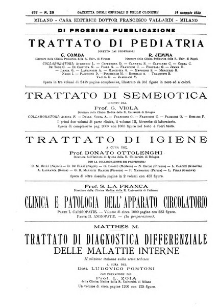 Gazzetta degli ospedali e delle cliniche