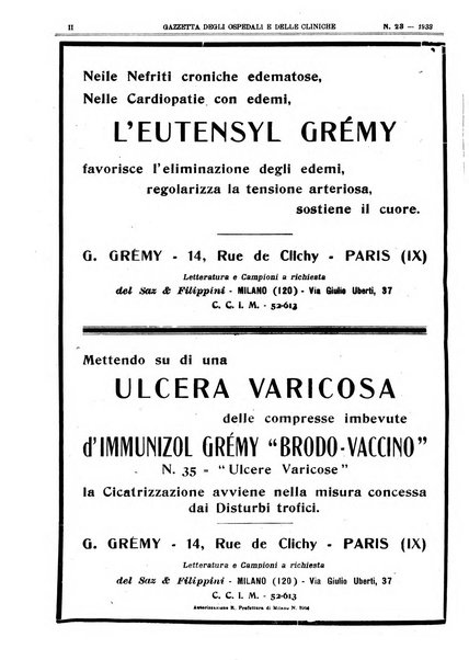 Gazzetta degli ospedali e delle cliniche