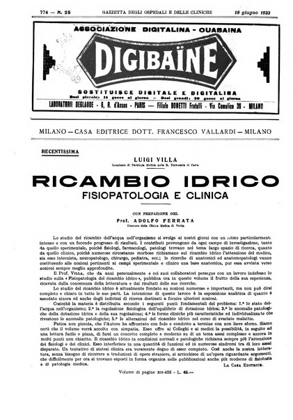 Gazzetta degli ospedali e delle cliniche