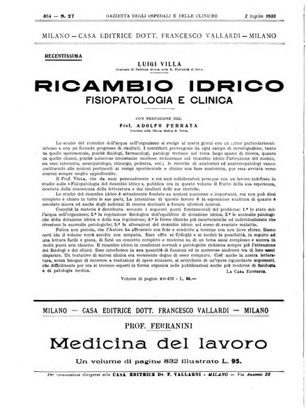 Gazzetta degli ospedali e delle cliniche