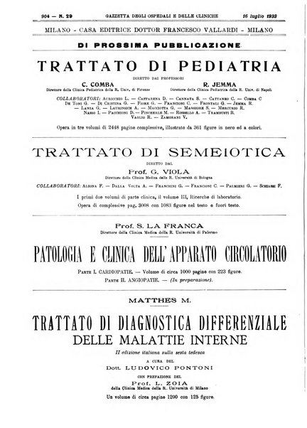 Gazzetta degli ospedali e delle cliniche