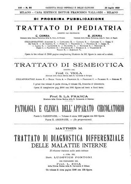 Gazzetta degli ospedali e delle cliniche