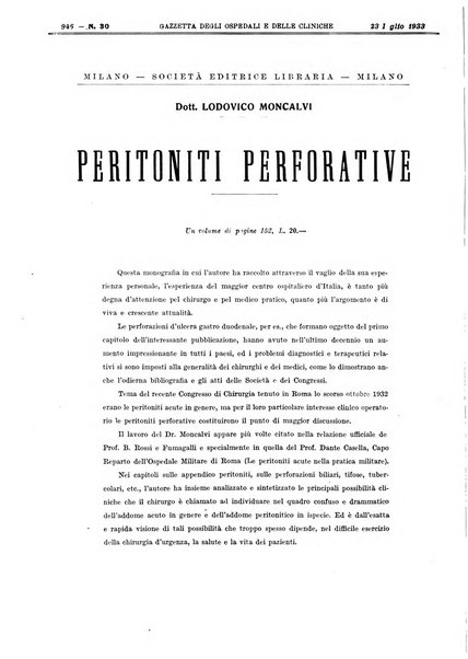 Gazzetta degli ospedali e delle cliniche