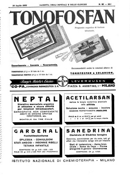 Gazzetta degli ospedali e delle cliniche