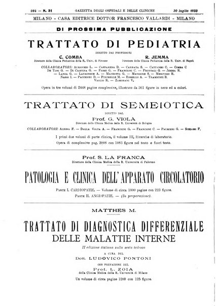 Gazzetta degli ospedali e delle cliniche