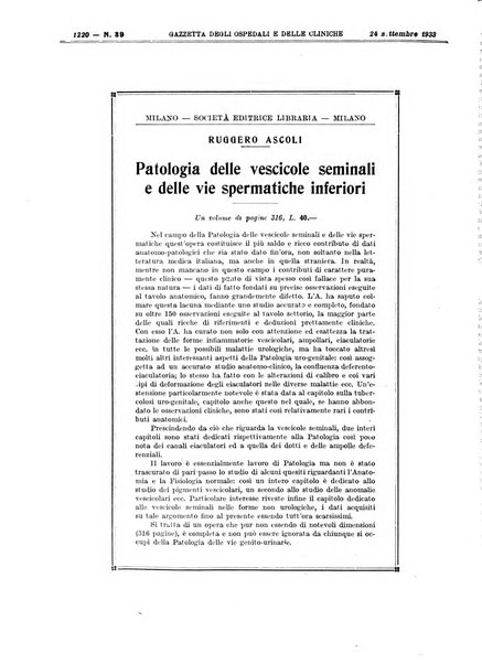 Gazzetta degli ospedali e delle cliniche