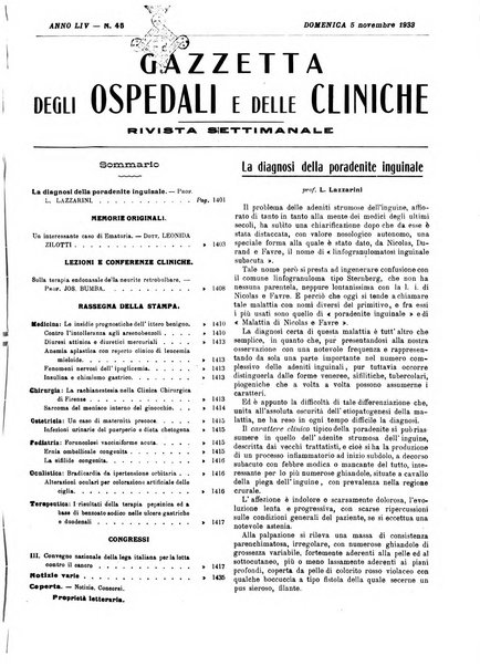 Gazzetta degli ospedali e delle cliniche