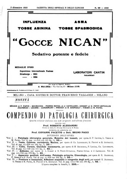 Gazzetta degli ospedali e delle cliniche