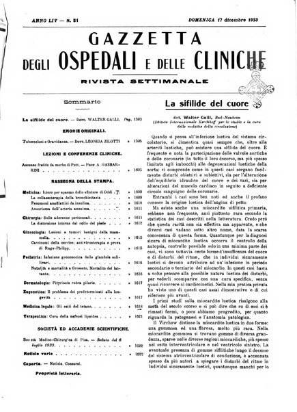 Gazzetta degli ospedali e delle cliniche