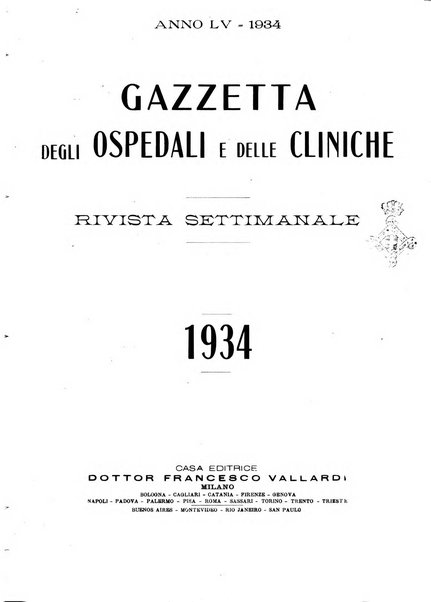 Gazzetta degli ospedali e delle cliniche