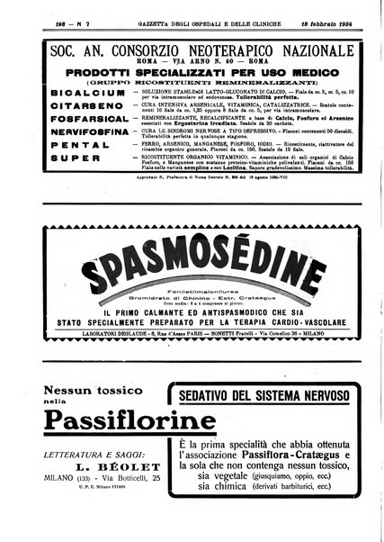 Gazzetta degli ospedali e delle cliniche