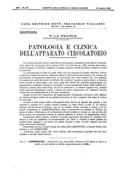 Gazzetta degli ospedali e delle cliniche