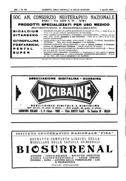 Gazzetta degli ospedali e delle cliniche