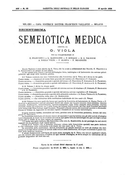 Gazzetta degli ospedali e delle cliniche