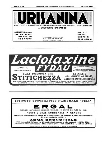 Gazzetta degli ospedali e delle cliniche