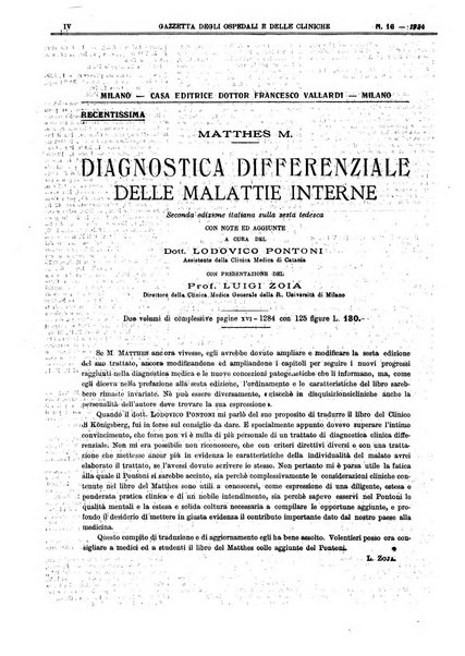 Gazzetta degli ospedali e delle cliniche