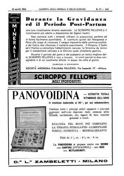 Gazzetta degli ospedali e delle cliniche