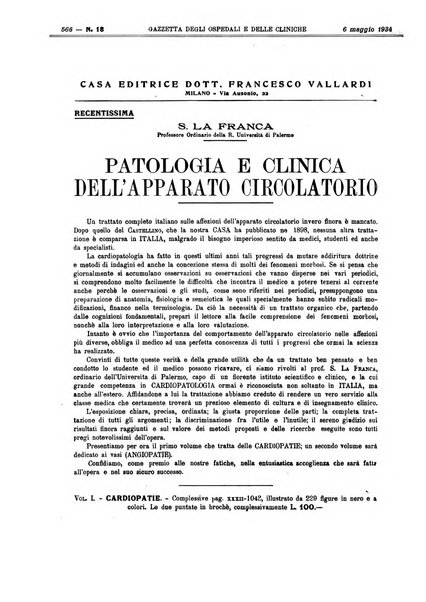 Gazzetta degli ospedali e delle cliniche